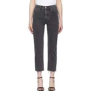 Levi's wedgie Jeans in Washed Black